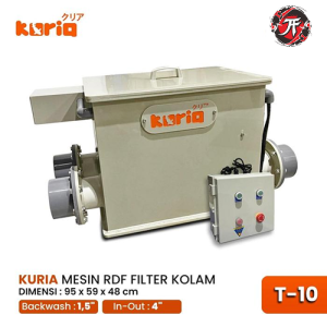 KURIA T-10 Drum Filtration Mesin RDF Rotary Drum Filter Kolam
