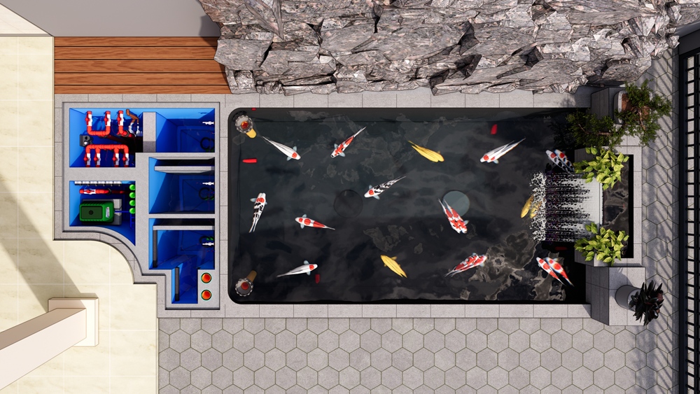 Desain Kolam Ikan Koi Minimalis